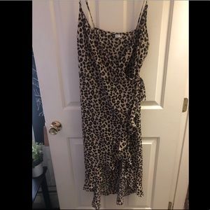 H&M Cheetah Print Wrap Dress